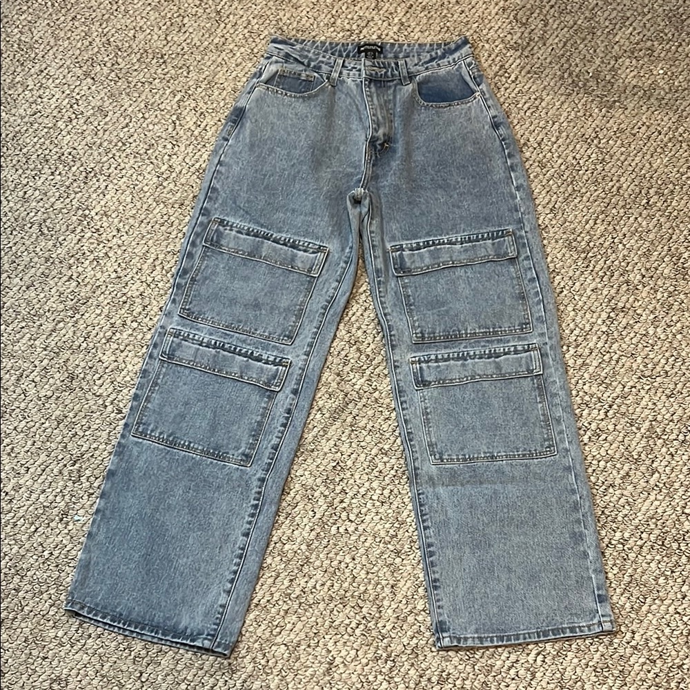 Blue Cargo Jeans